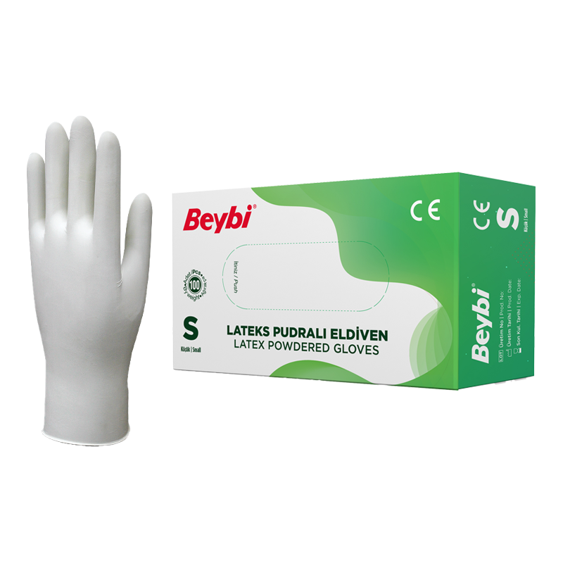 Lateks Pudralı Eldiven M