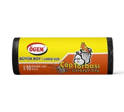 Büyük Boy Çöp Torbası (65x80 cm) - 10'lu