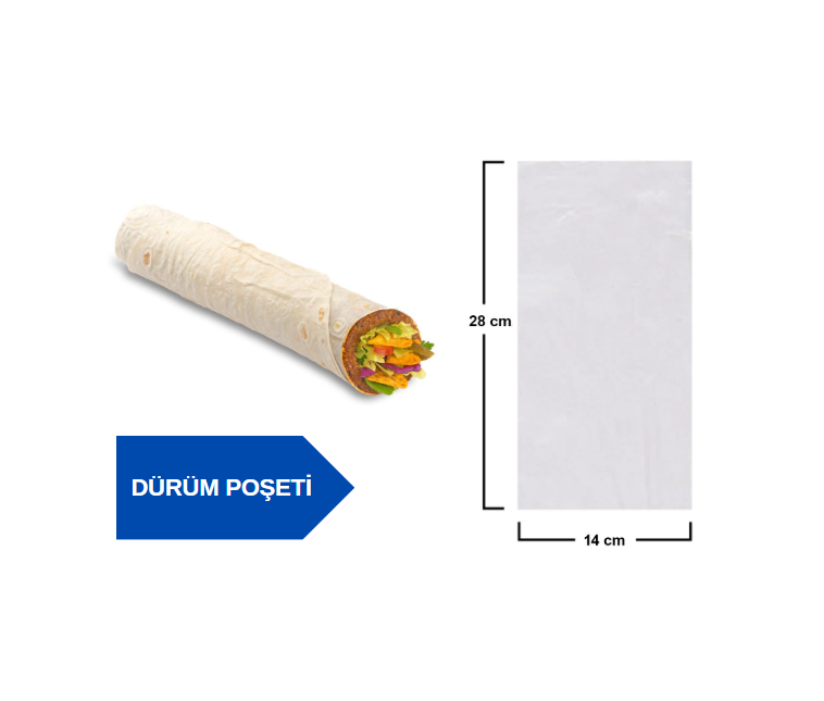 Dürüm Poşeti (14x28) - 500 Adet
